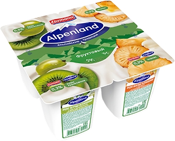 Йогуртный продукт Альпенленд Киви Крыжовник Ананас 0,3% 95г