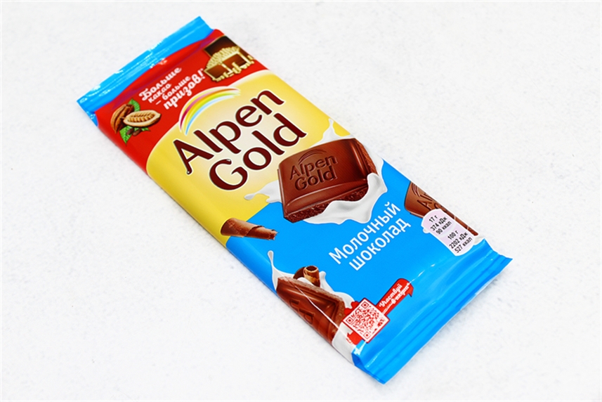 Шоколад Альпен Гольд молочный 85г