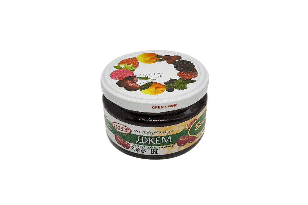 Джем Петродиет вишневый на фруктозе 240г стеклянная банка