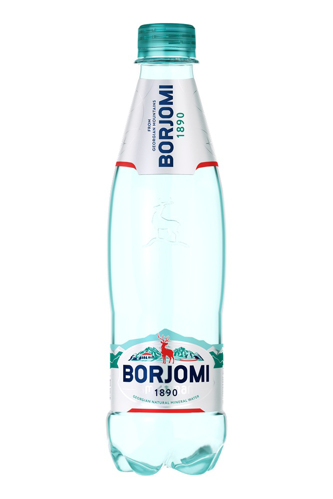 Вода Боржоми минеральная лечебно-столовая газированная ПЭТ 0,5л