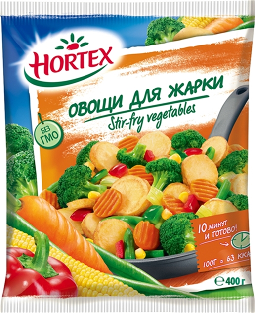 Овощи Хортекс для жарки 400г