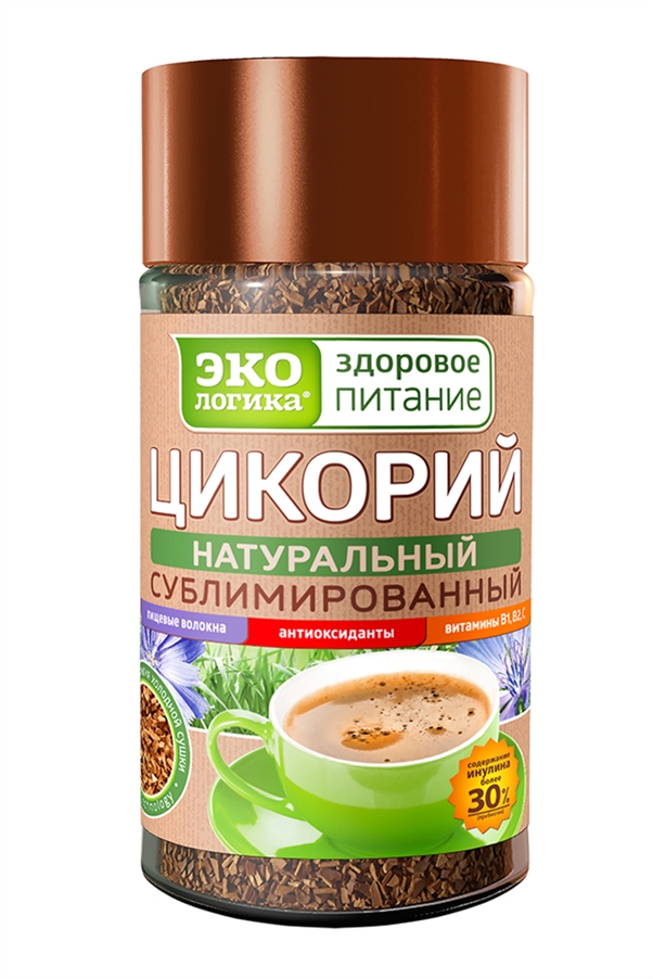Цикорий ЭкоЛогика натуральный сублимированный растворимый ст/б 85г