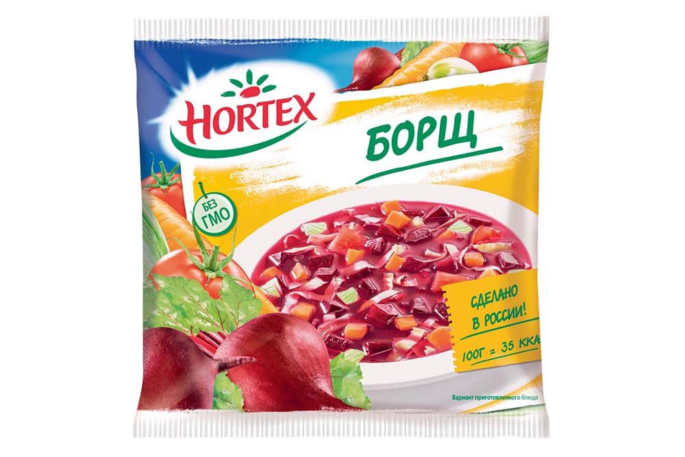 Смесь овощная Хортекс Борщ замороженный 400г