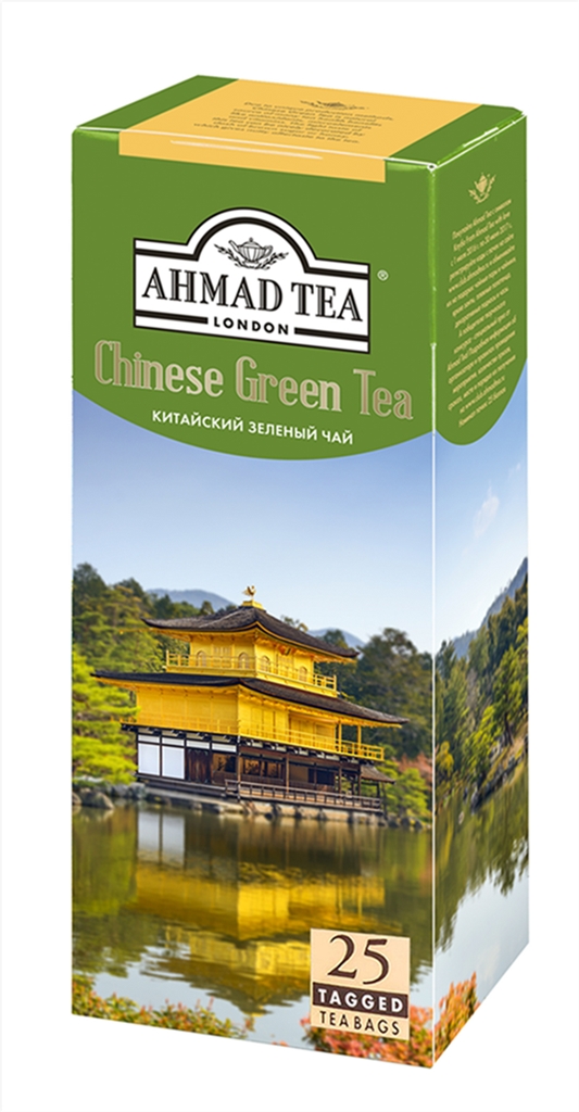 Чай Ахмад Ти Китайский зеленый в пакетиках 25 шт