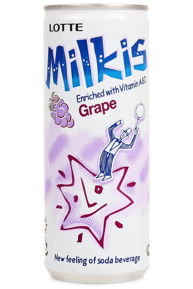 Напиток Милкис газированный виноград ж/б 250л