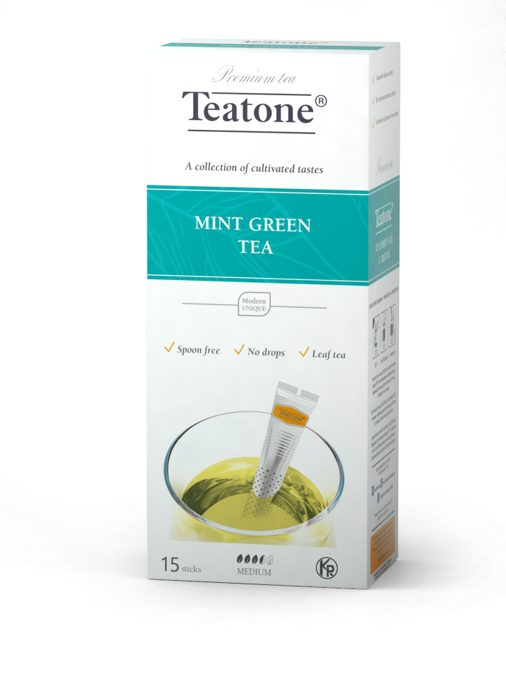 Чай Титон зеленый с мятой 15 стиков
