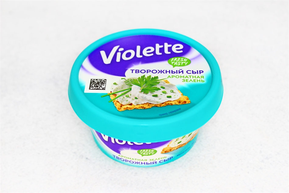 Сыр Виолетте творожный зелень 70% п/уп 140г
