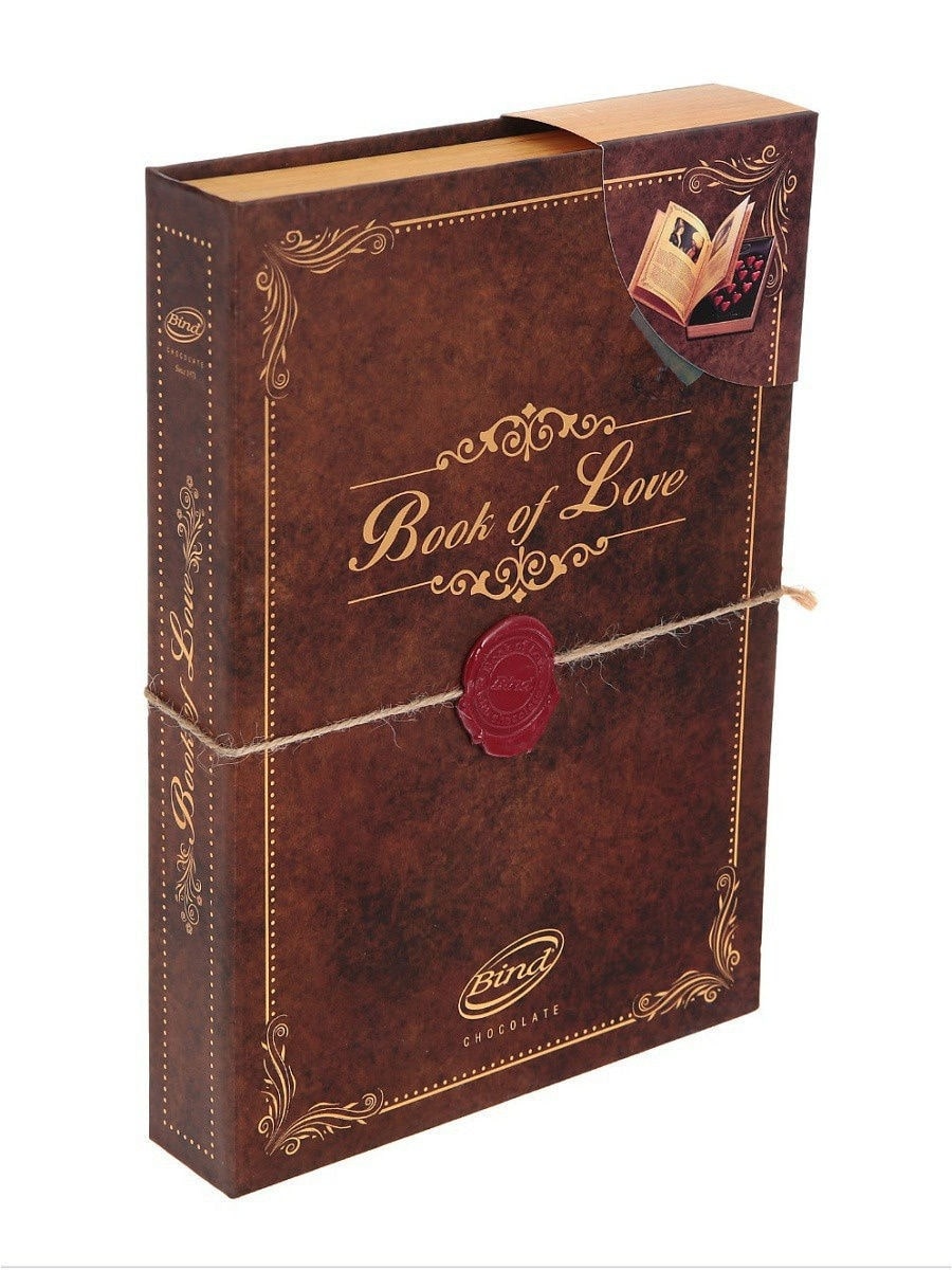 Конфеты Бинд Книга любви шоколадные 225г