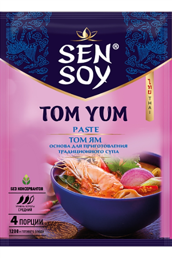 Основа для супа СэнСой Том Ям Кунг с креветками 80г