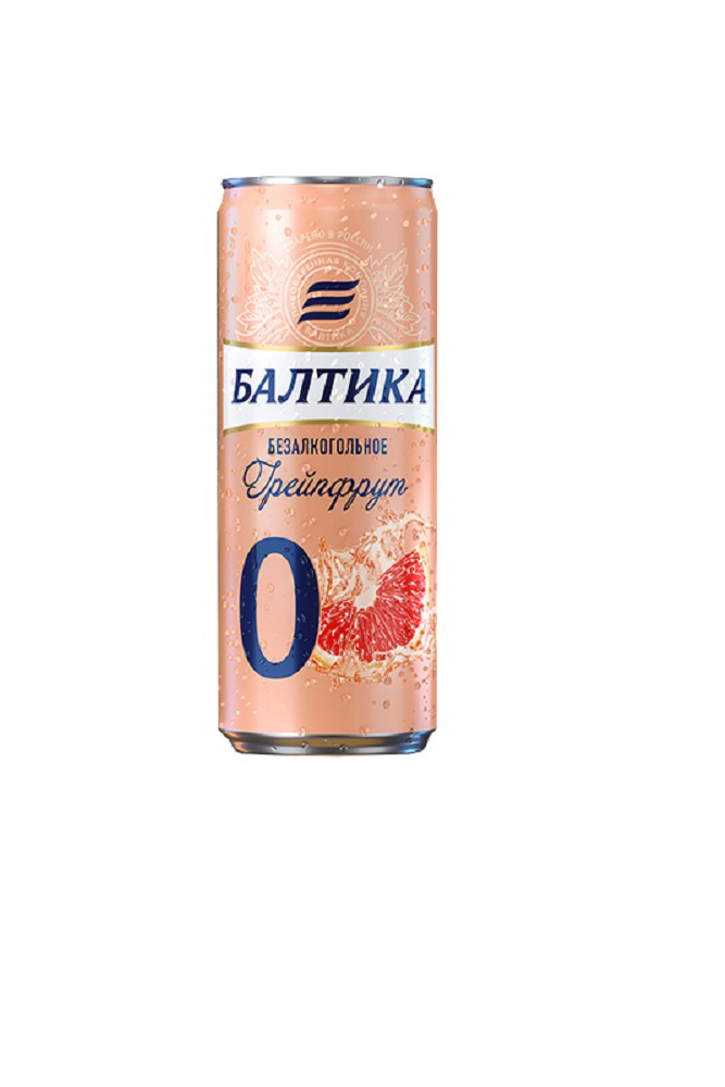 Пивн.нап.Балтика №0 грейпфрут безалкогол.ж/б 0,33л
