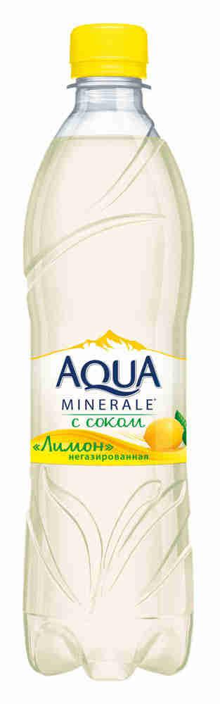 Вода Аква Минерале с соком лимон негазированная 0,5л
