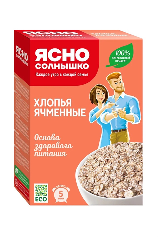 Хлопья Ясно солнышко ячменные 400г
