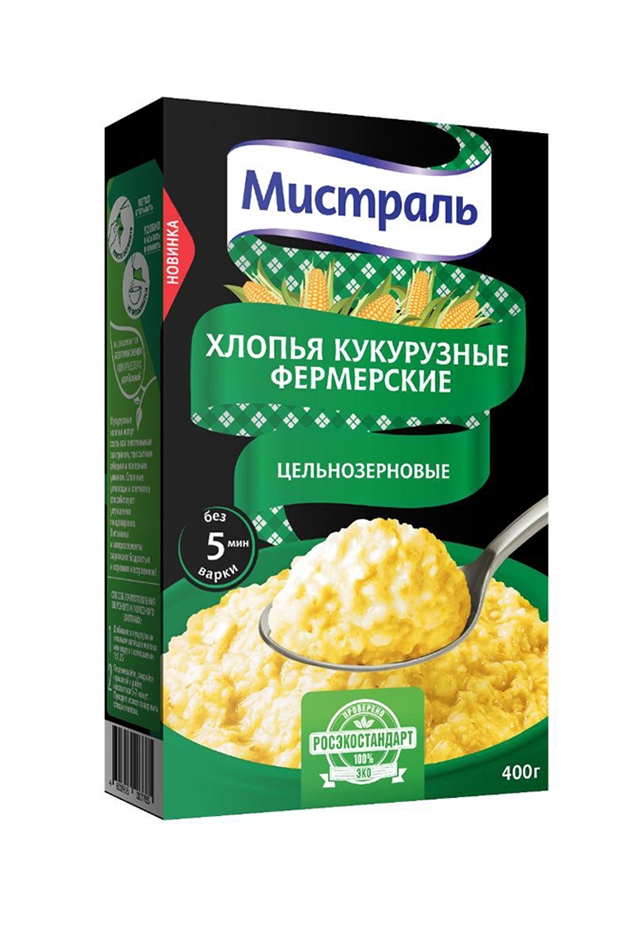 Хлопья Мистраль Фермерские кукурузные 400г