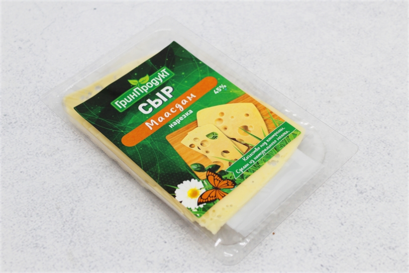 Сыр Гринпродукт Маасдам 45% нарезка 125г