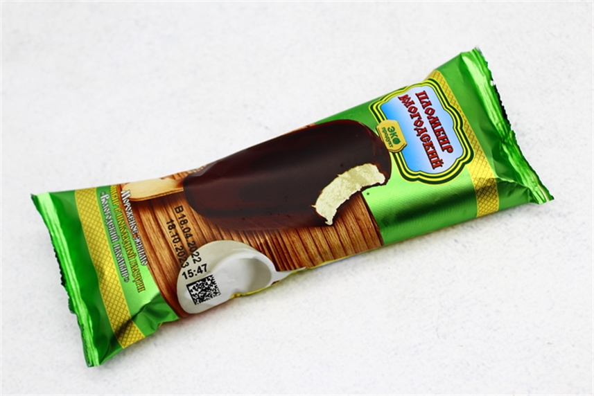 Мороженое Вологодский пломбир эскимо в шоколадной глазури 80г