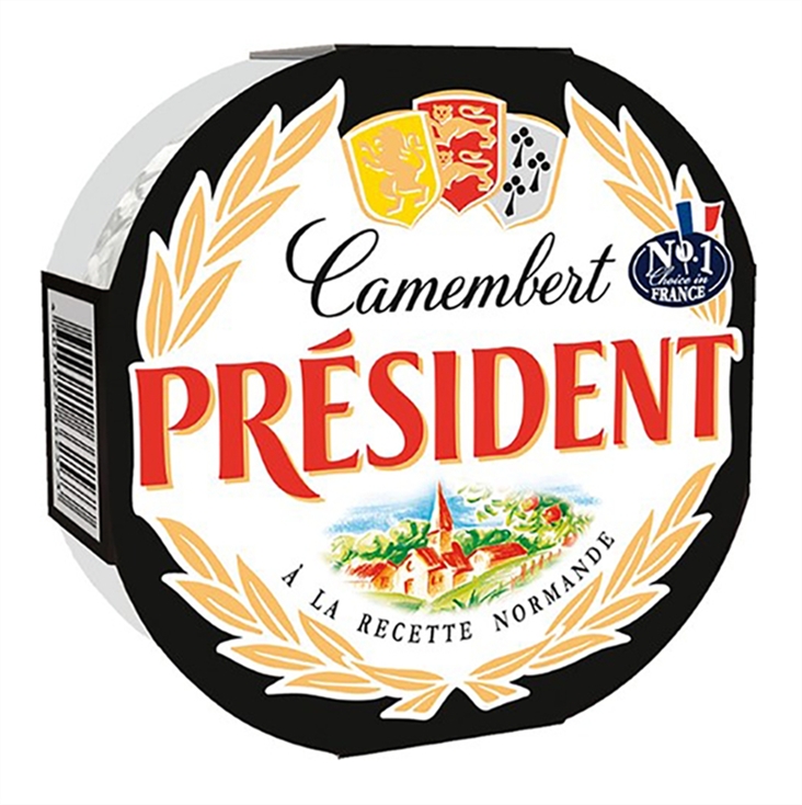Сыр Президент Камамбер мягкий с белой плесенью 45% 125г