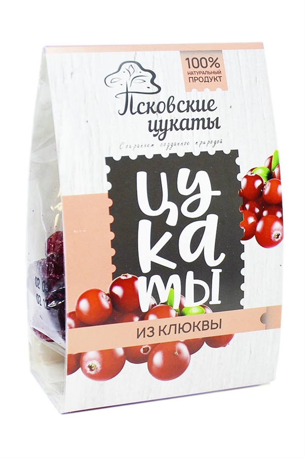 Сухофрукты Форест цукаты из клюквы 80г