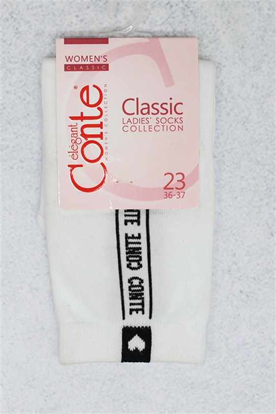 Носки женские Конте Классик белые размер 25