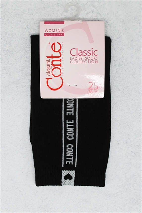 Носки женские Конте Классик черные размер 25