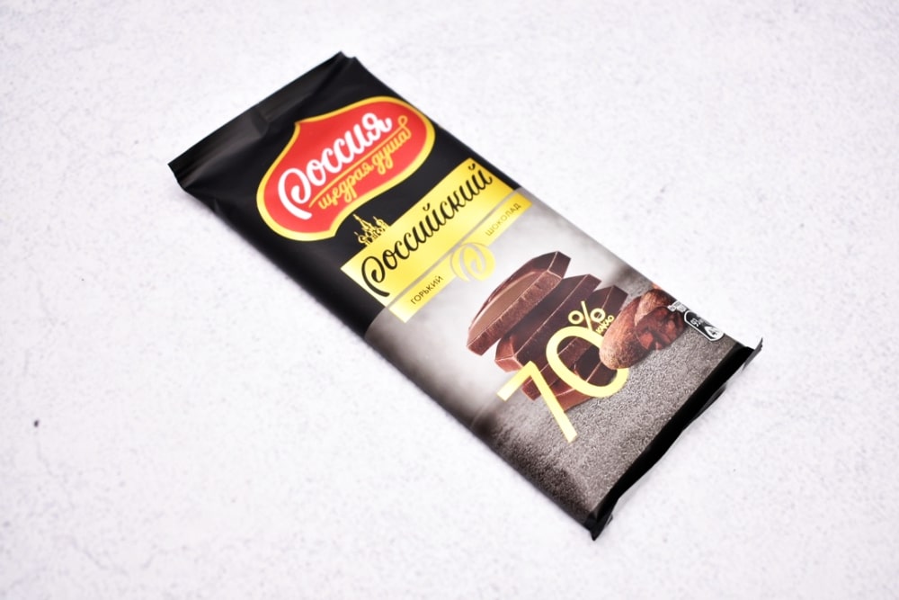 Шоколад Российский Горький 70% 82г