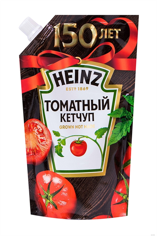 Кетчуп Хайнц томатный д /п 320г