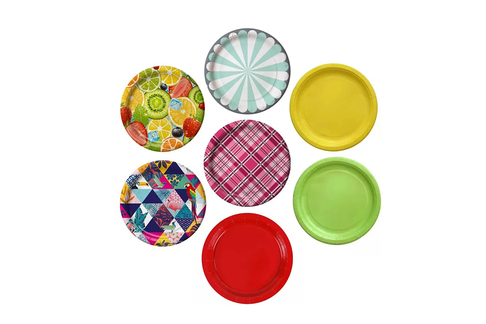 Набор тарелок бумажных с рисунком 6шт 23см