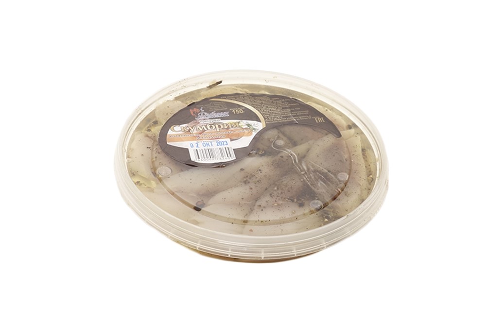 Скумбрия Ароматная атл.филе-ломтики м/с в/м 150г
