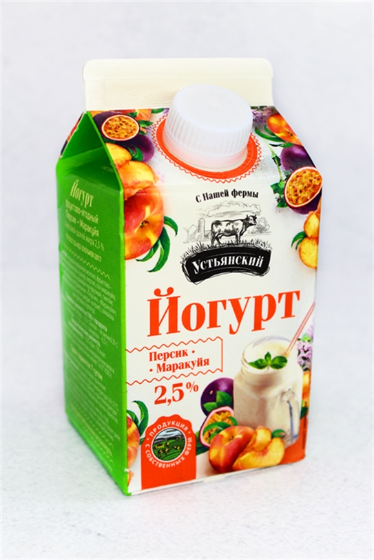 Йогурт Персик-Маракуйя 2,5% 450г УМК
