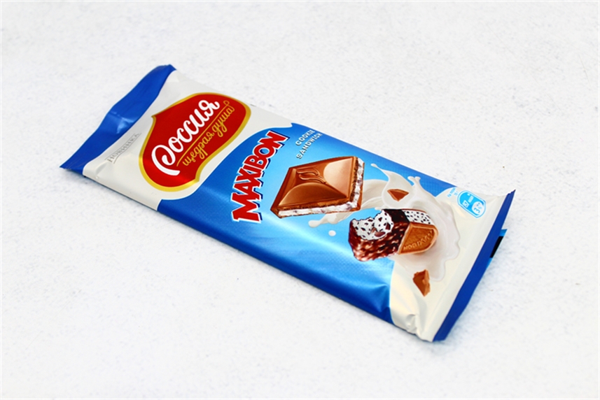 Шоколад Россия Максибон с печеньем 80г