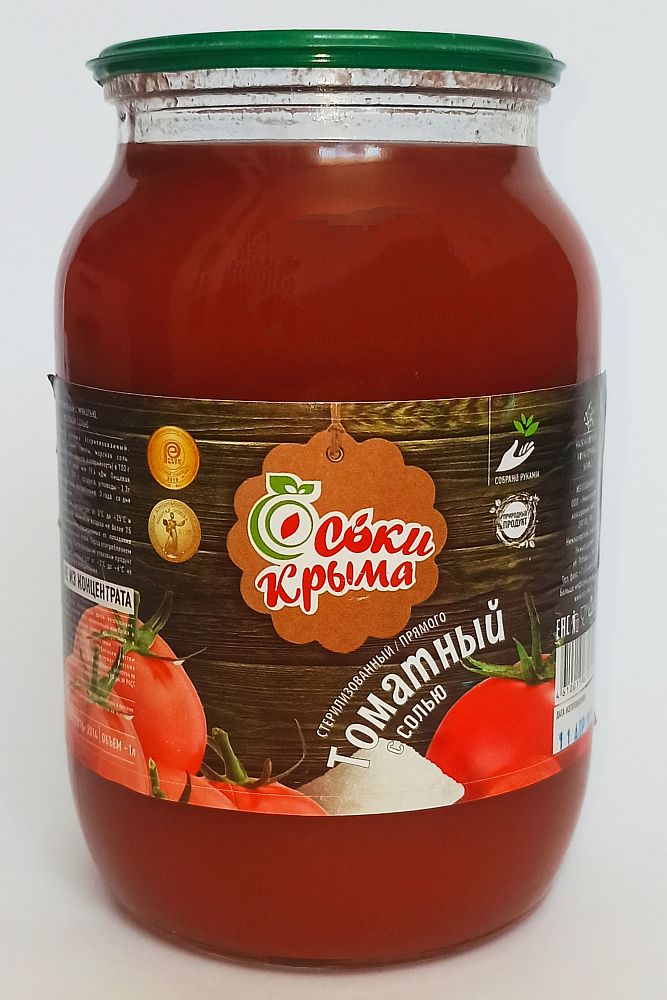 Сок Соки Крыма томат с солью ст/б 1л