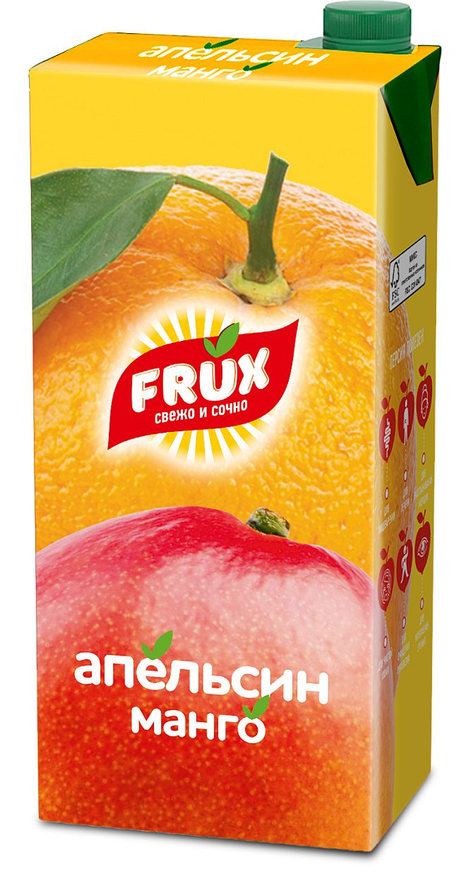 Напиток Фрукс сокосодержащий апельсин с манго 1л