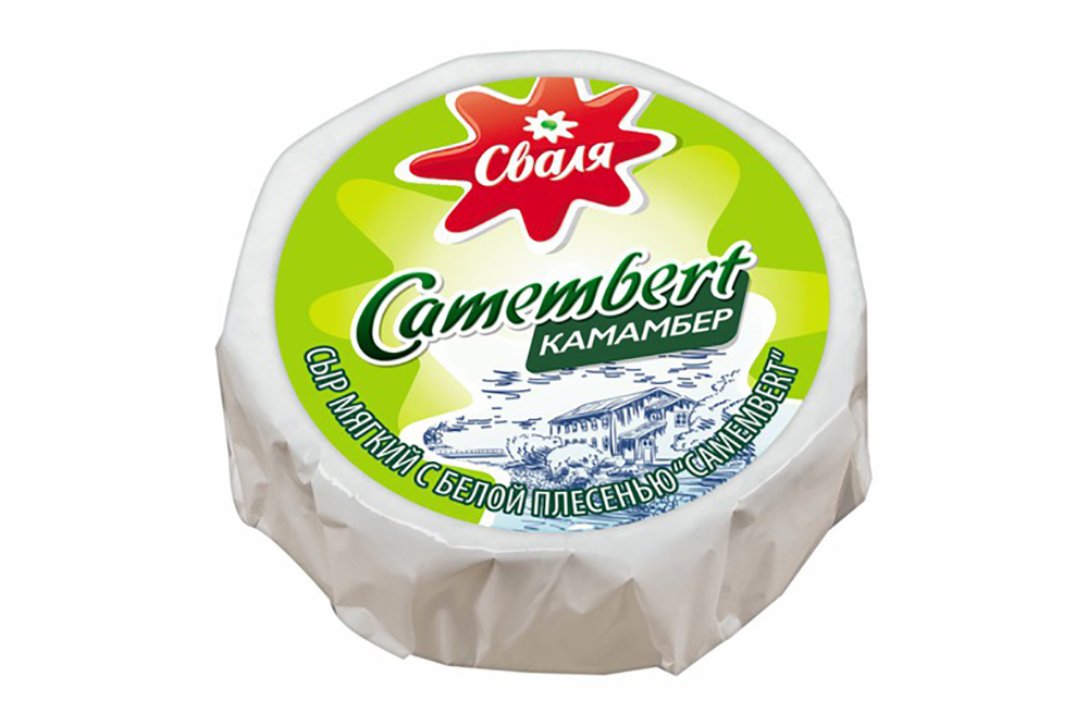Сыр Сваля Камамбер мягкий с белой плесенью 45% 125г