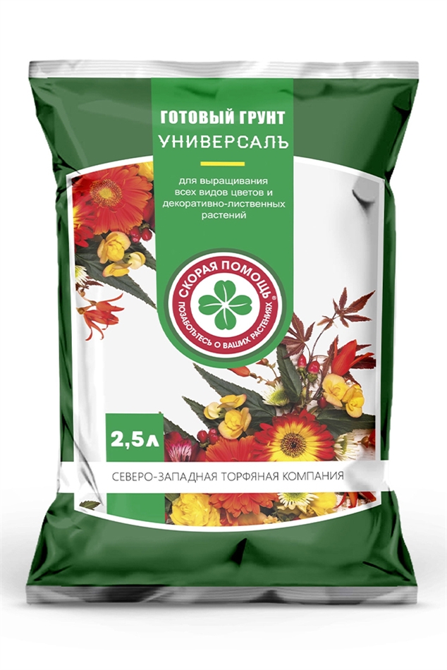 Грунт Универсалъ Скорая помощь с удобрением АВА 5