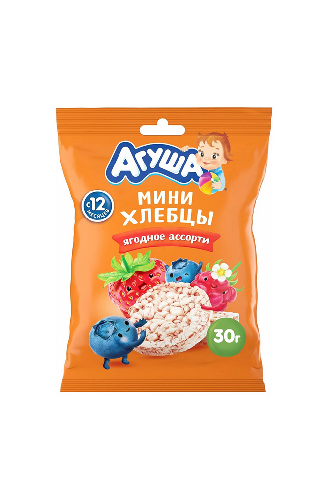 ДП Мини-хлебцы Агуша Ягоды 30г
