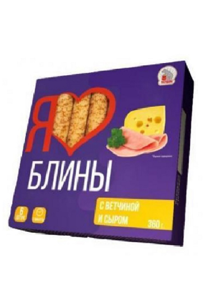 Блинчики Государь с ветчиной и сыром 360г