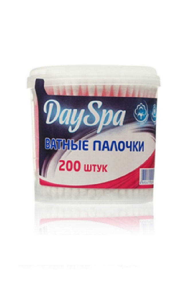 Палочки ватные ДэйСпа пластик банка 200шт