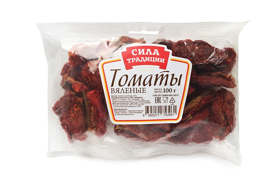 Томаты Сила Традиции вяленые 100г