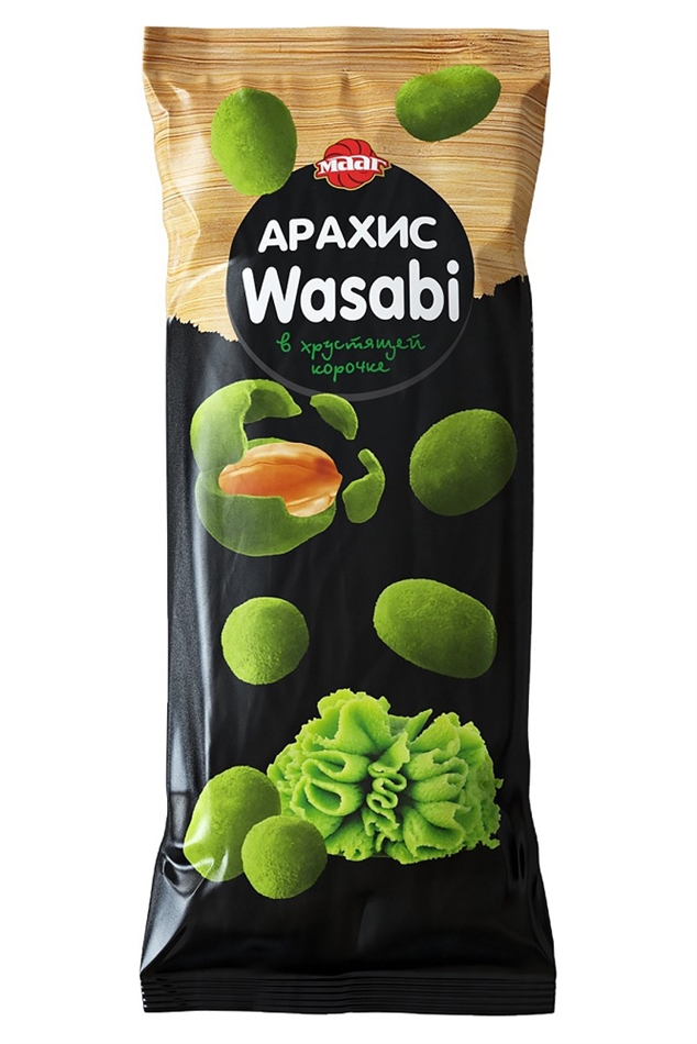 Орехи Мааг Арахис васаби в хруст.корочке 60г