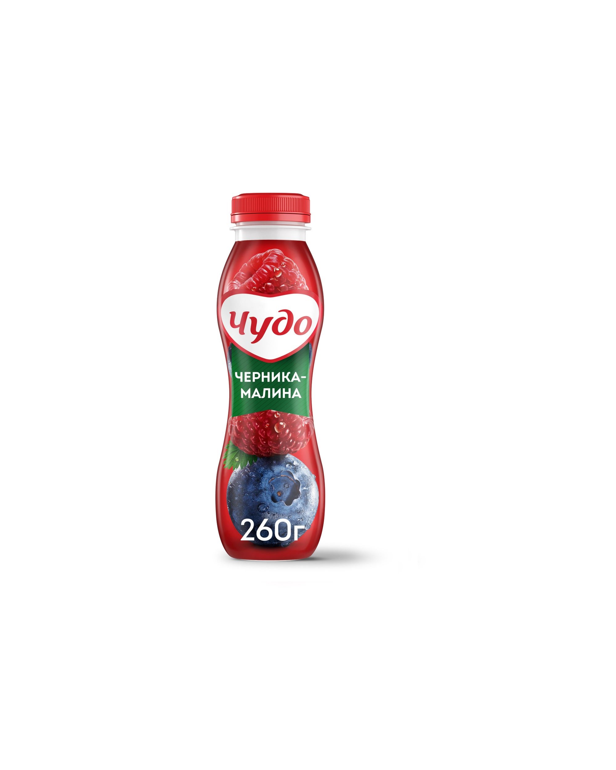 Йогурт Чудо питьевой черника/малина 260г