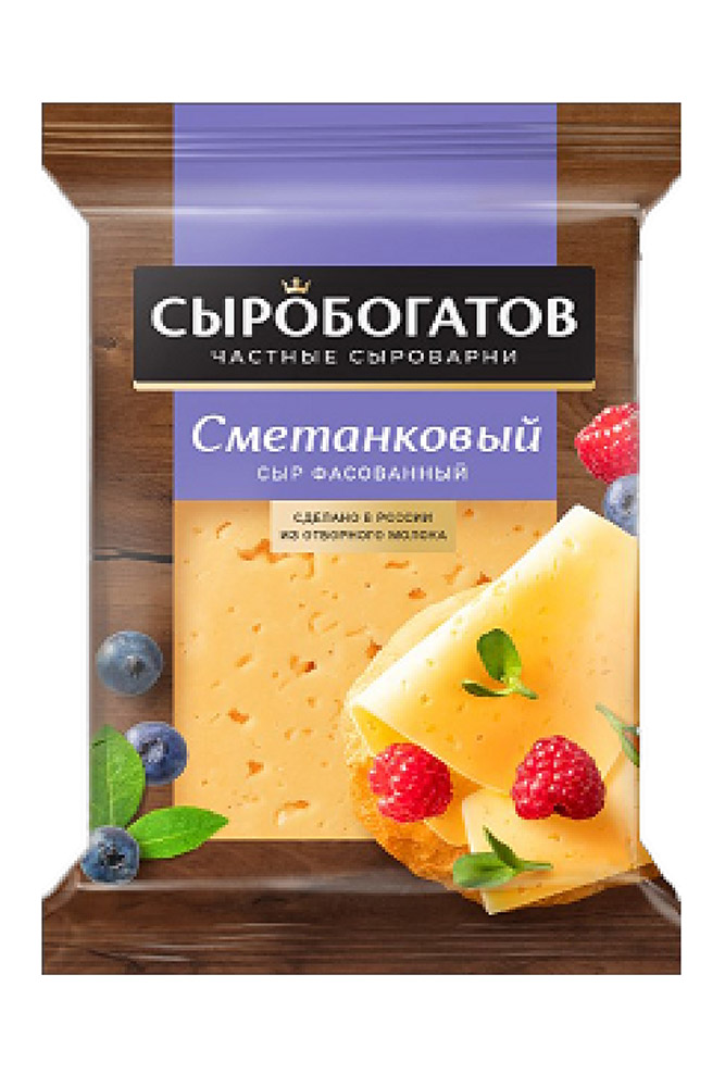 Сыр Сыробогатов Сметанковый 50% 200г