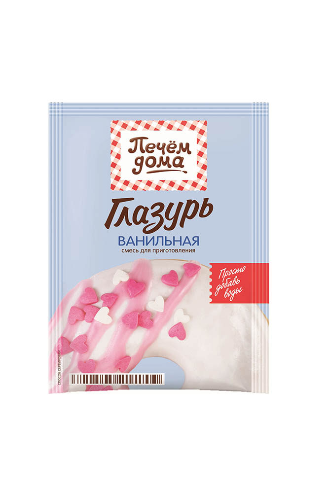 Глазурь Печем дома Ванильная 90г
