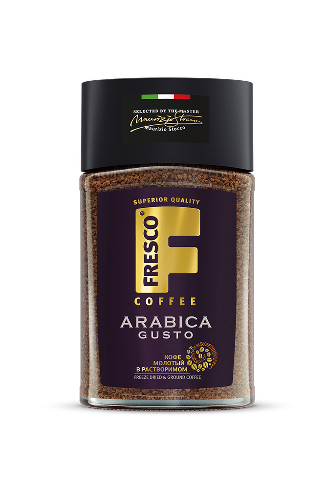 Кофе Фреско Арабика Густо с добавлением молотого 95г ст/б