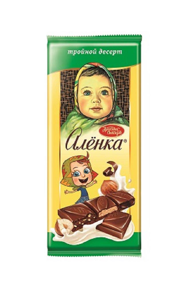 Шоколад Аленка с начинкой Тройной десерт 85г