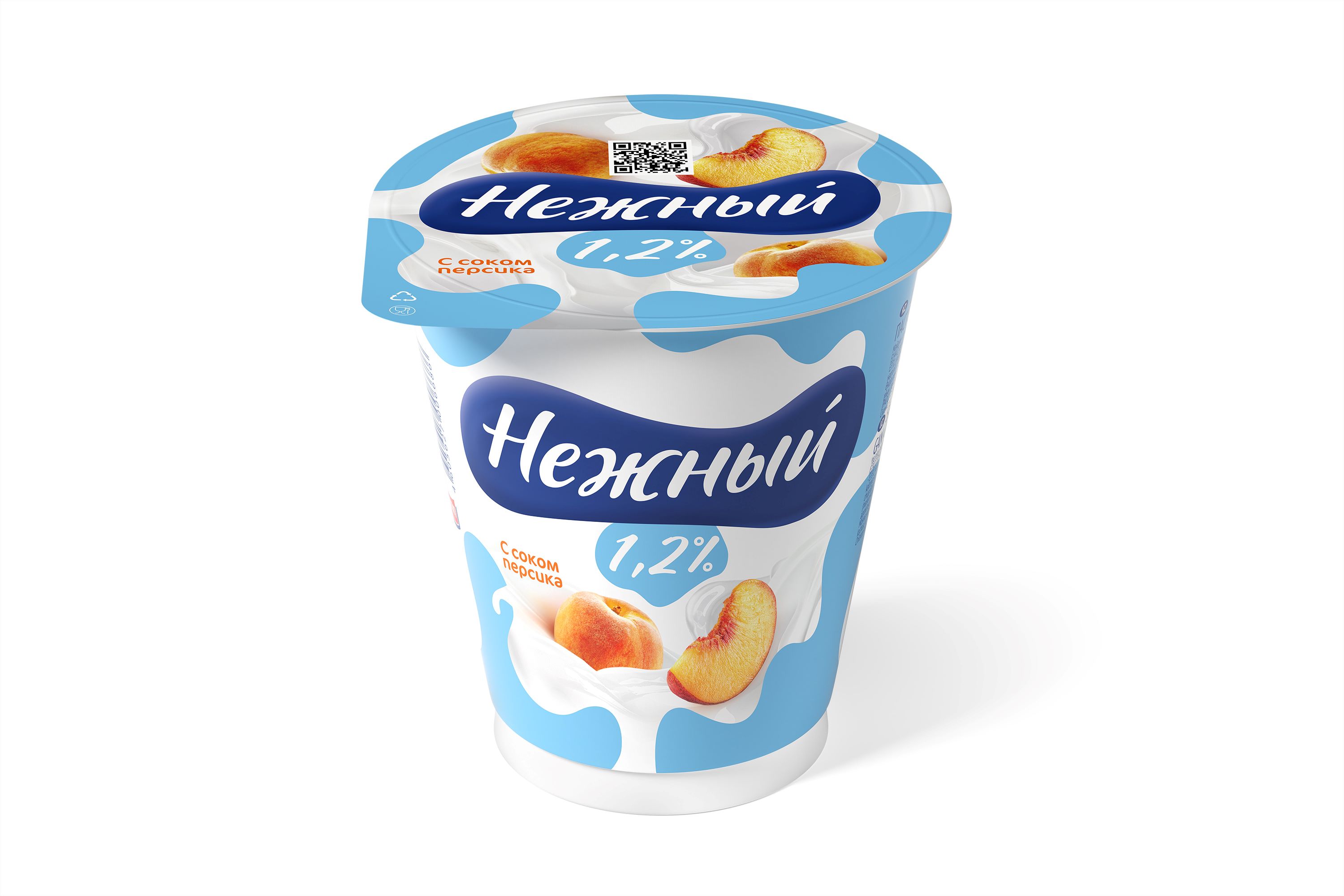 Йогурт Нежный персик 320г