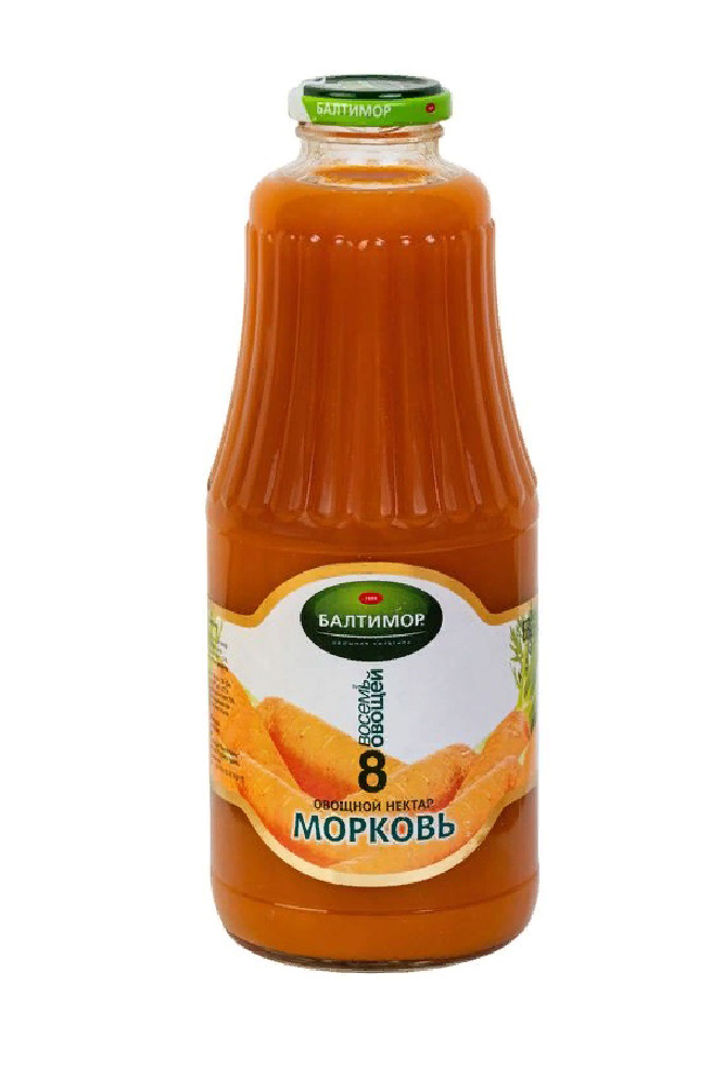 Нектар Балтимор Морковь стеклянная бутылка 1л
