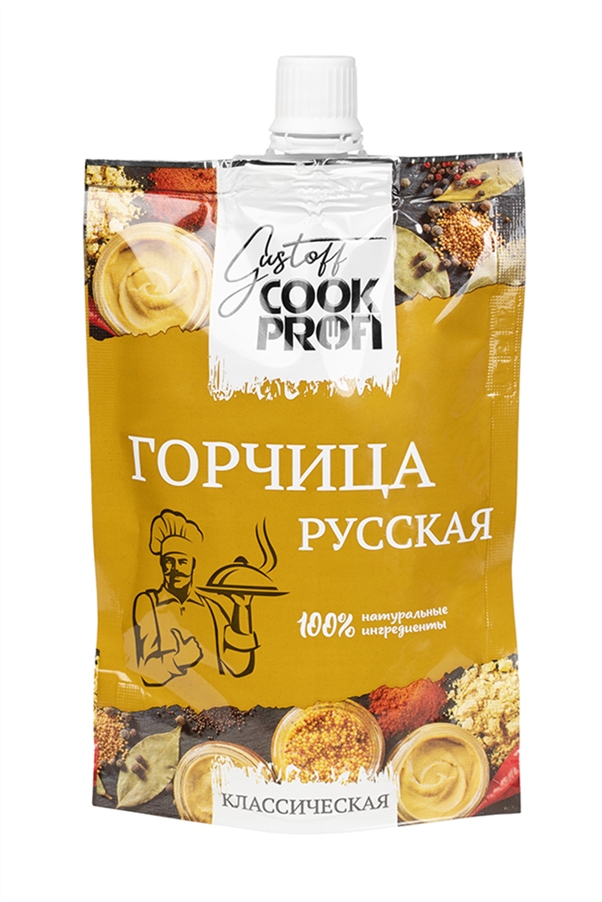 Горчица Густофф Кук Профи Русская д/п 150г