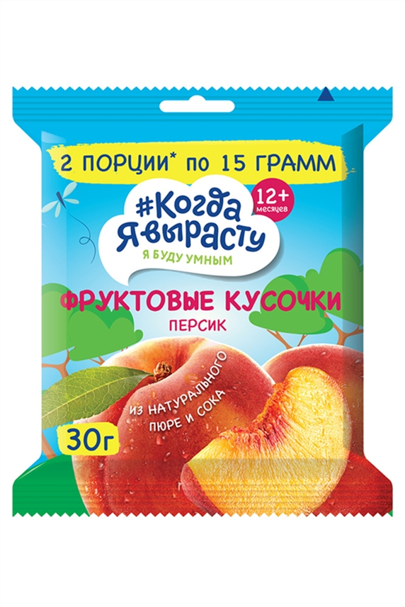 ДП Фруктовые кусочки Когда я вырасту персик яблоко30г