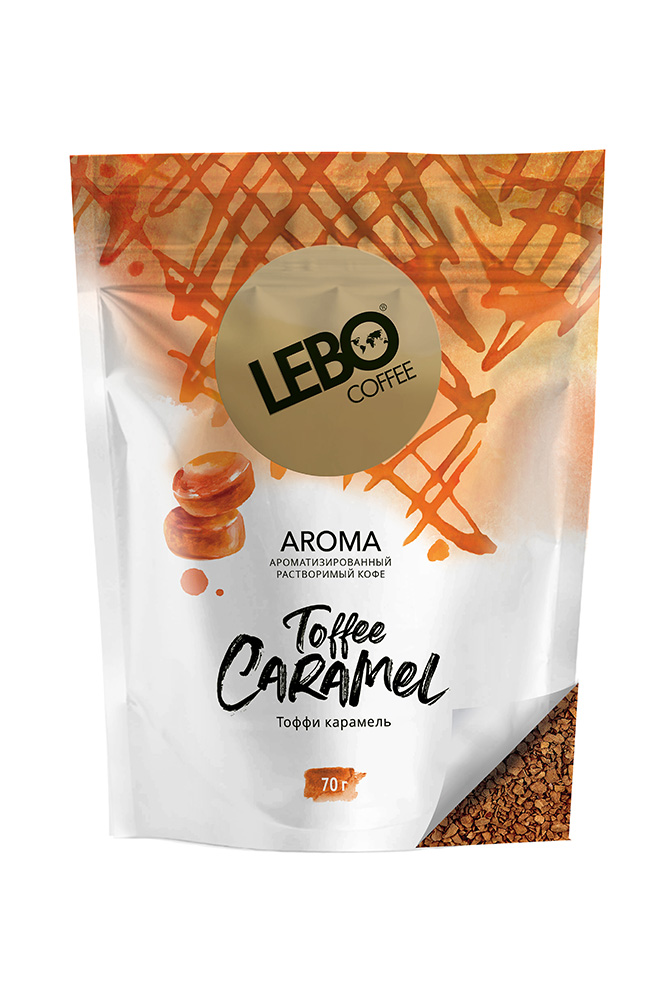 Кофе Лебо Тоффи Карамель с ароматом карамели 70г м/у