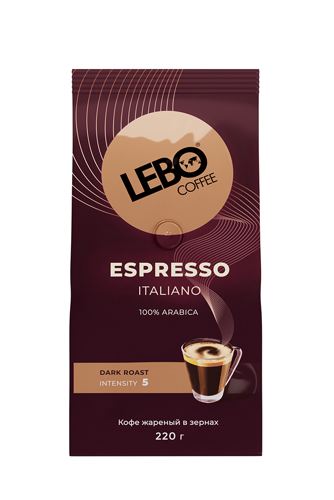 Кофе Лебо Эспрессо зерно 220г