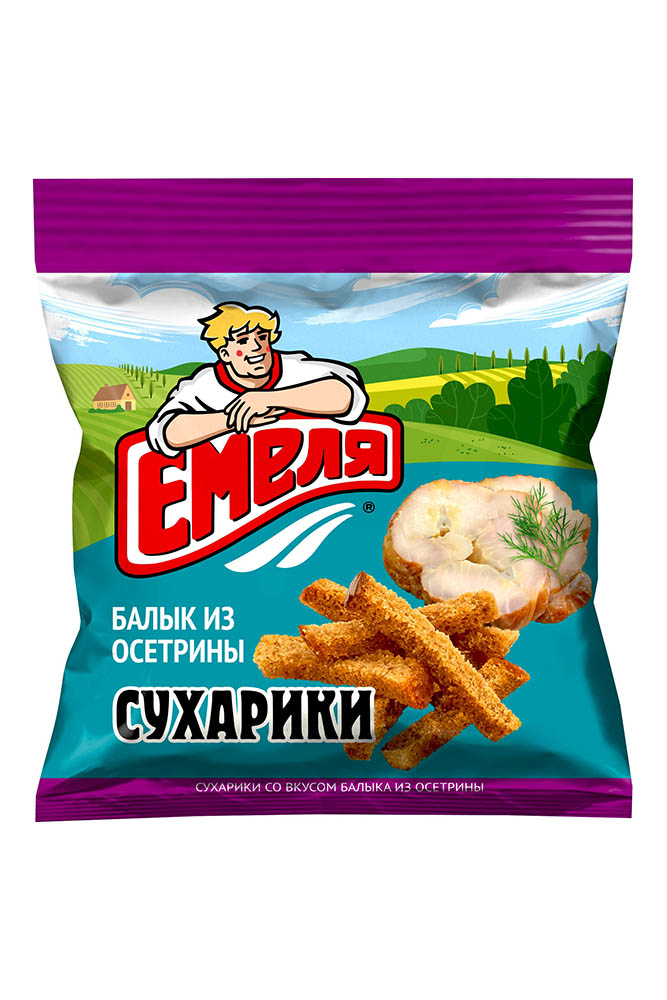 Сухарики Емеля Балык из осетрины 40г